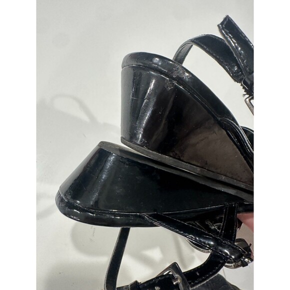 Montego Bay Club Silver Slingback Thongs Sandals Flip Flops Flats Wedges Sz 7 - Picture 6 of 8